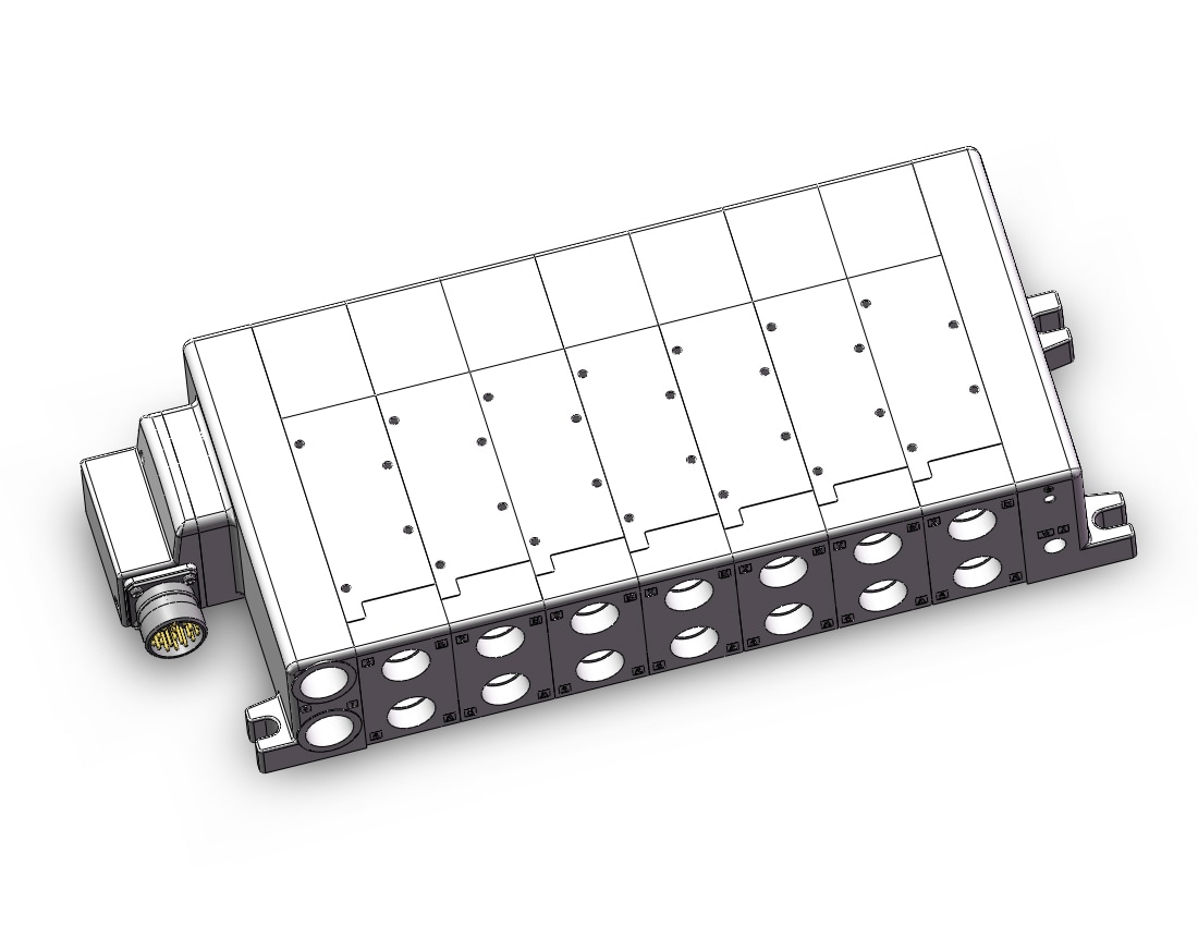 SMC VV5QC51-0704TMD0 manifold, VQC5000 SERIES