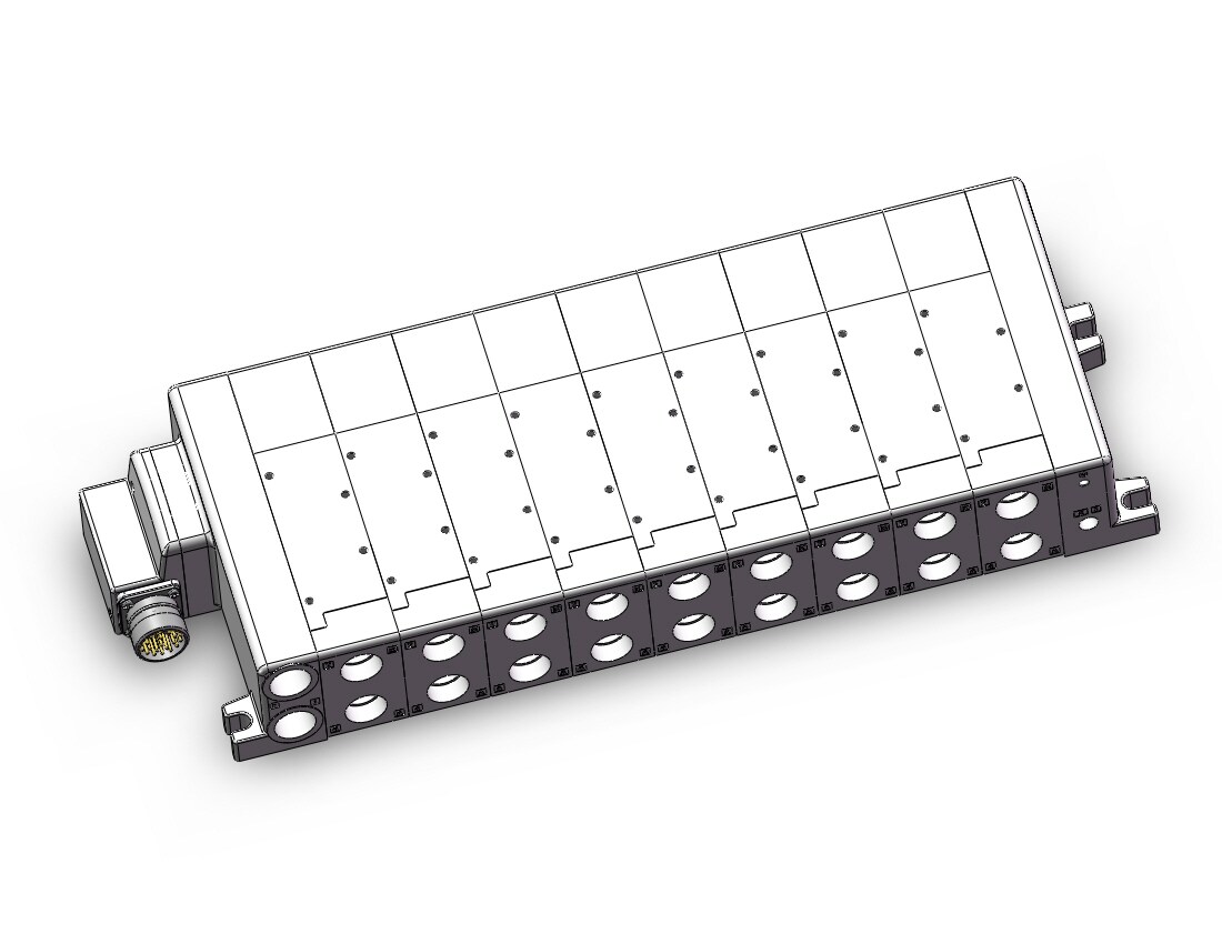 SMC VV5QC51-0904TMD0 manifold, VQC5000 SERIES