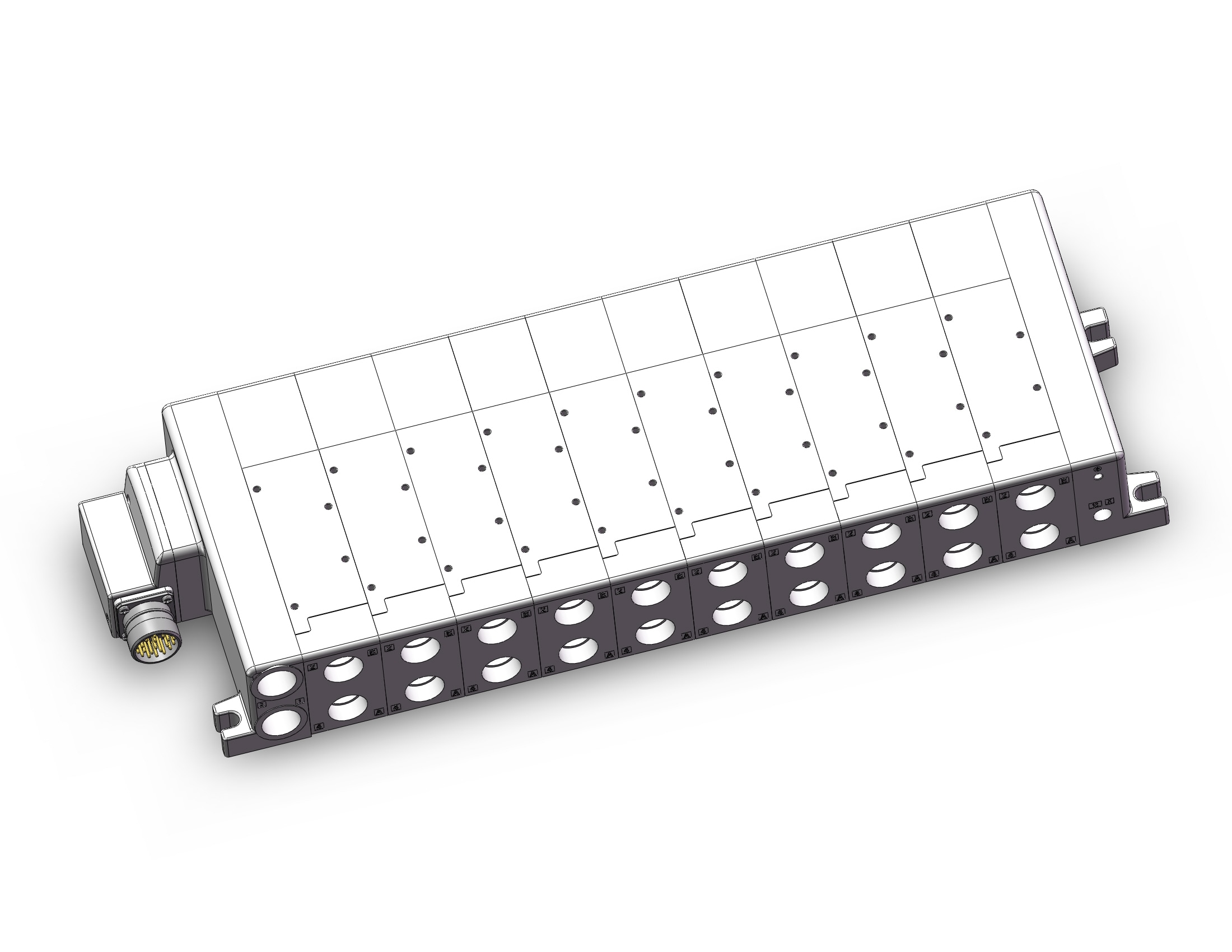 SMC VV5QC51-1004TMD0 manifold, VQC5000 SERIES