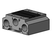 SMC VV5QZ12-02C-Q mfld, VV5QZ* MANIFOLD VQZ 4/5-PORT***