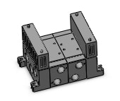 SMC VV722-04R-06BSB iso standard manifold, 4/5 PORT SOLENOID VALVE