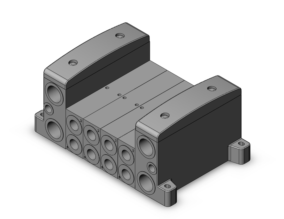 SMC VV8014-02F-SD0-W1-Q manifold, iso, 4/5 PORT SOLENOID VALVE