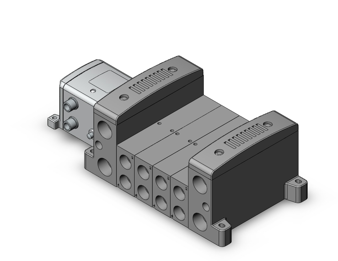 SMC VV8014-03T-SDQN0-W1-S manifold assy for vss8 series, VV81* MFLD ISO SERIES