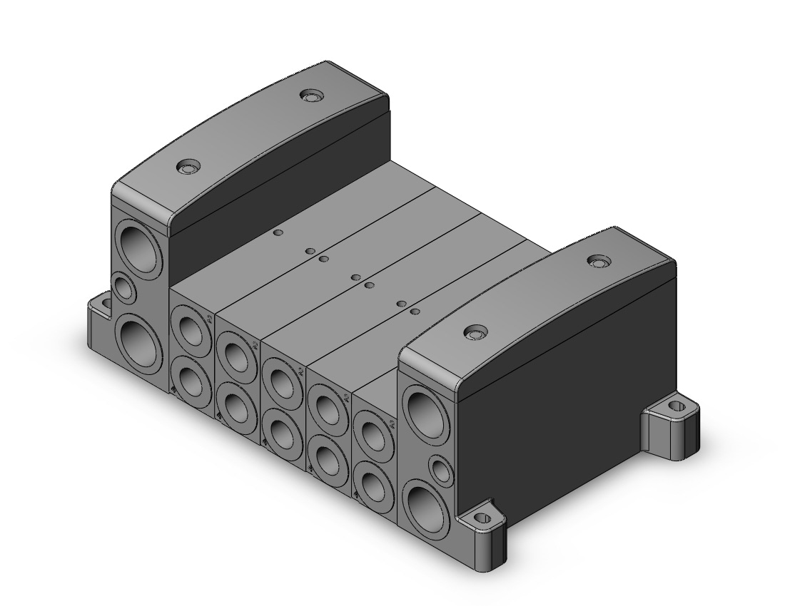 SMC VV8015-02F-SD0-W1-Q manifold, iso, 4/5 PORT SOLENOID VALVE