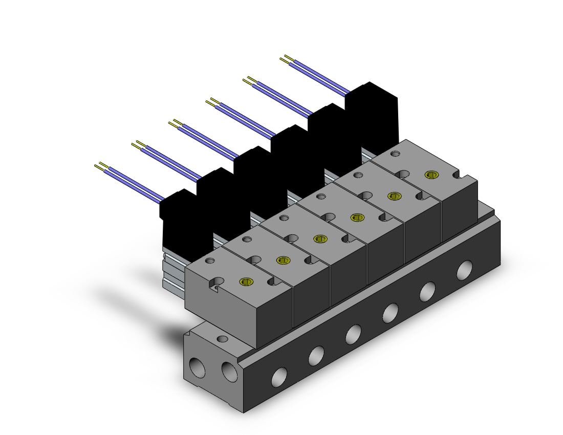 SMC VVEX2-1-6-02N manifold assy. 6 stn., VVX* MANIFOLD VX SERIES