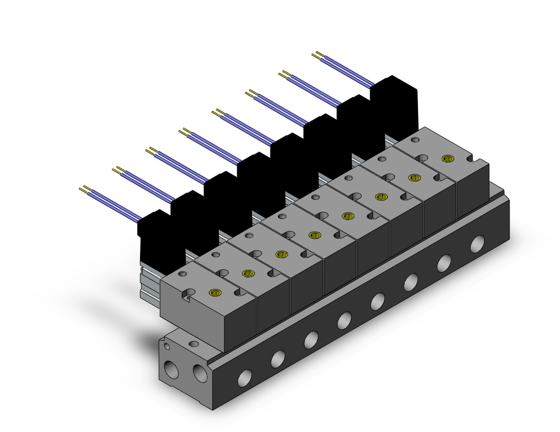 SMC VVEX2-2-8-02 mfld assy, 8 sta., PROPORTIONAL VALVE