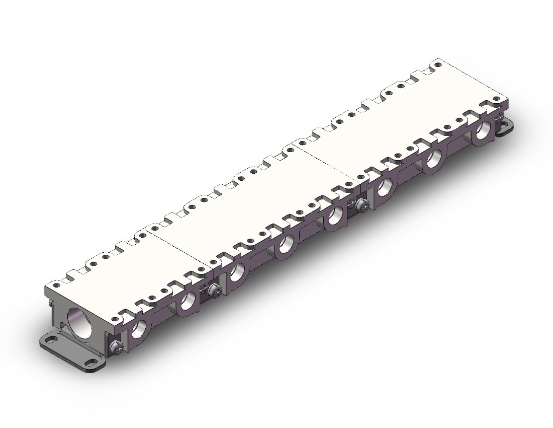 SMC VVX211NS-08-1 mfld base, vx2100 series, 2 PORT VALVE