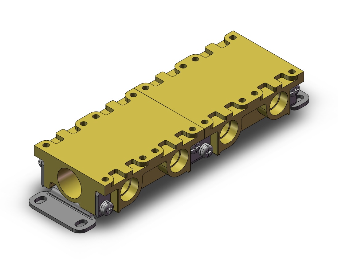 SMC VVX212CF-04-1 mfld base, vx2100 series, VVX* MANIFOLD VX SERIES