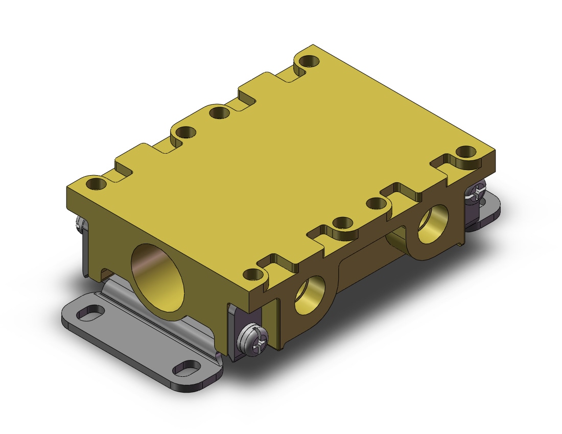 SMC VVX221CF-02-1 mfld base, vx2200 series, 2 PORT VALVE