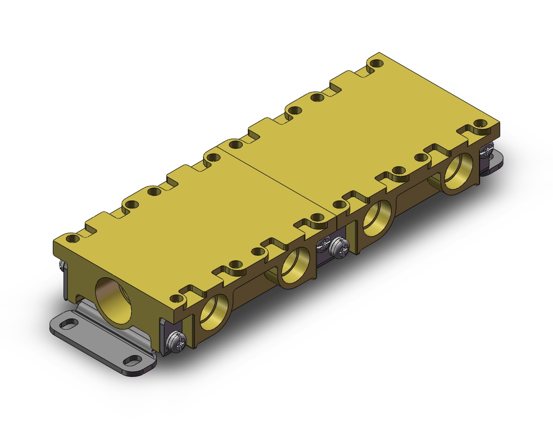 SMC VVX222NC-04-1 mfld base, vx2200 series, VVX* MANIFOLD VX SERIES