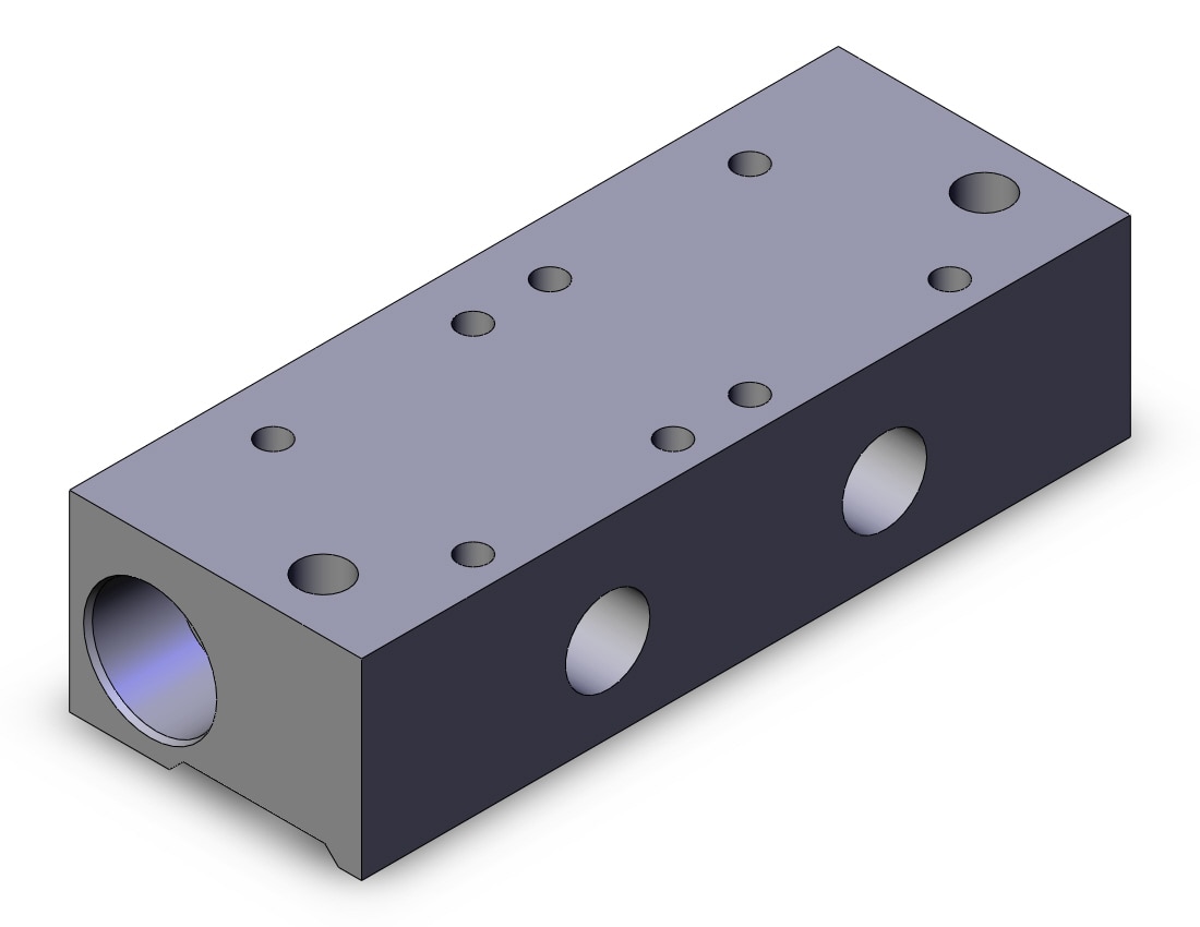 SMC VVXA212-02-1 mfld base, VVX* MANIFOLD VX SERIES