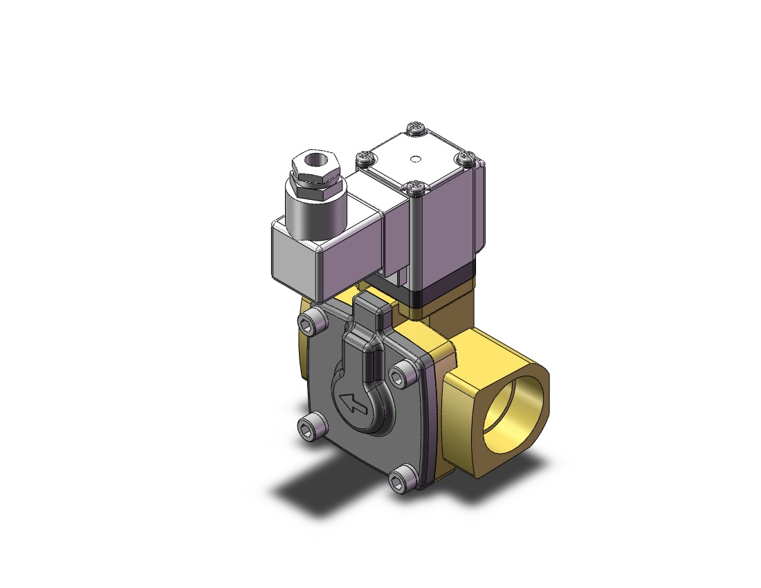 SMC VXD2D0NJB valve, media, VXD/VXZ 2-WAY MEDIA VALVE