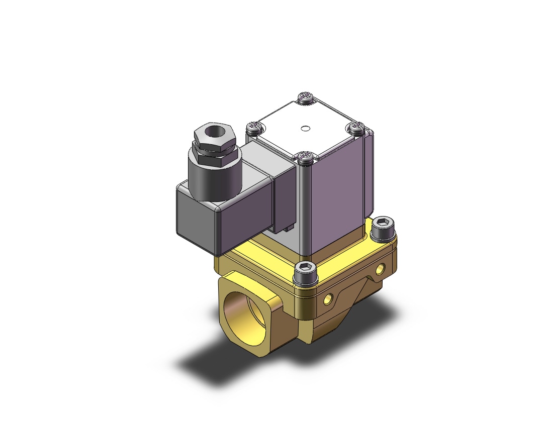 SMC VXZ252HGB valve, water, VXD/VXZ 2-WAY MEDIA VALVE