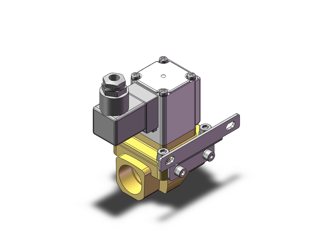 SMC VXZ252HGBXB valve,water,size 5,nc,brass, VXD/VXZ 2-WAY MEDIA VALVE