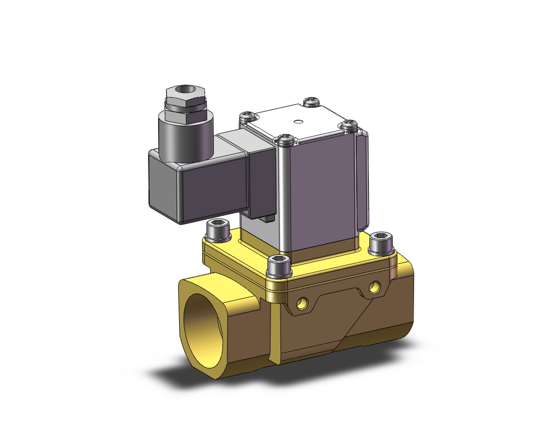 SMC VXZ260KZ2AB valve, water, VXD/VXZ 2-WAY MEDIA VALVE