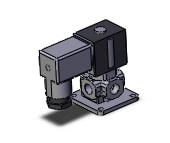 SMC VX3120-01N-5DZ1-B valve, media, VX3 3-WAY MEDIA VALVE