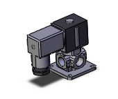 SMC VX3134-02N-5DL1-B vx3 body pt 1/4npt, VX3 3-WAY MEDIA VALVE