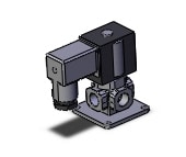 SMC VX3220H-02-5DZ1-B valve, media, VX3 3-WAY MEDIA VALVE