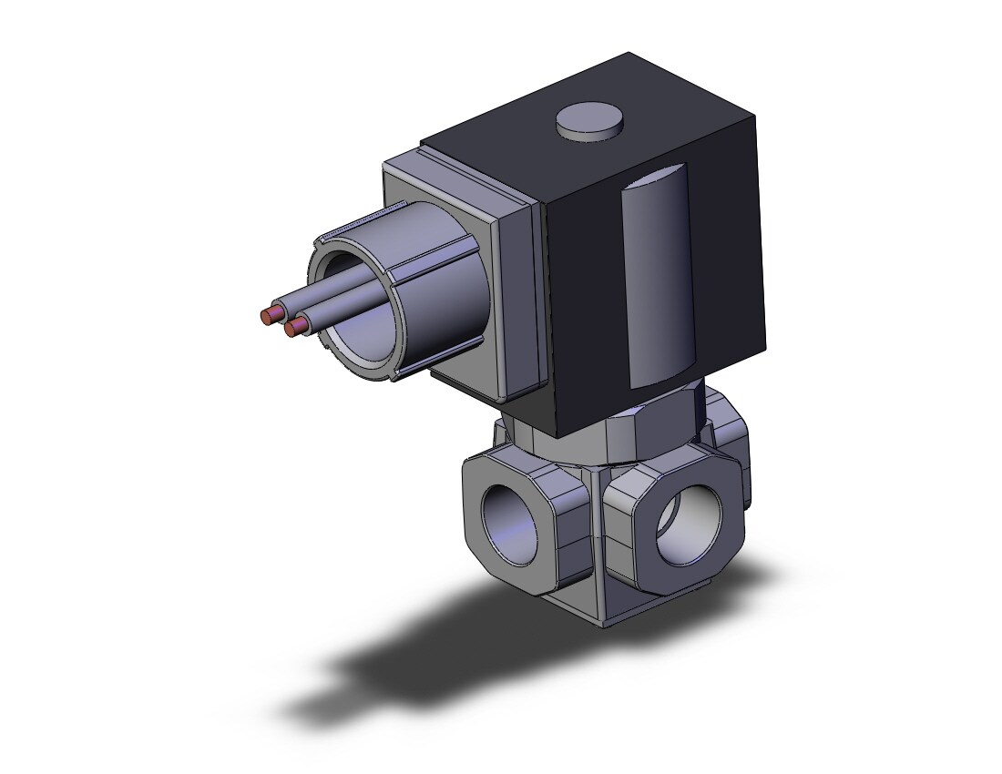 SMC VX3242-02N-3CR1 direct op 3 port solenoid valve, n.o., 3 PORT SOLENOID VALVE