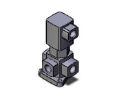 SMC VXA3134G-01-B valve, sol, VX3 3-WAY MEDIA VALVE