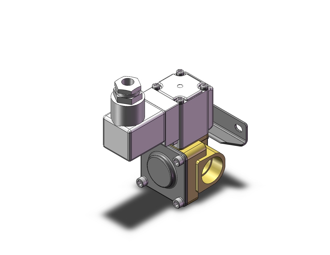 SMC VXD232CGBXB Pilot Op 2 Port Solenoid Valve (n.c.), 2 POR