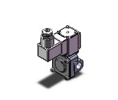 SMC VXD232DJB valve, media (n.c), VXD/VXZ 2-WAY MEDIA VALVE