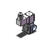 SMC VXD232FJB valve, media, VXD/VXZ 2-WAY MEDIA VALVE