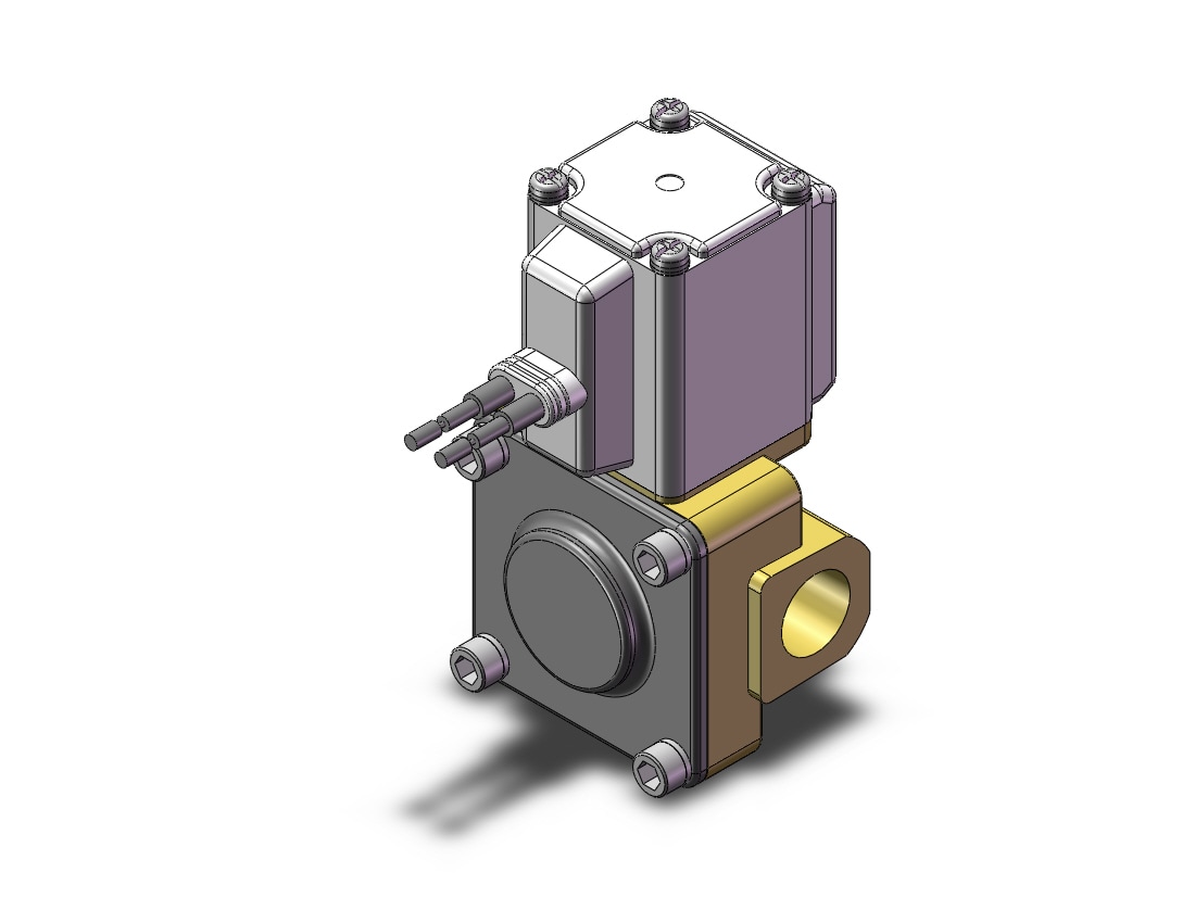 SMC VXD236ACB valve, media, ac24v, VXD/VXZ 2-WAY MEDIA VALVE