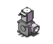 SMC VXD240HYB pilot op 2 port solenoid valve (n.c.), 2 PORT VALVE