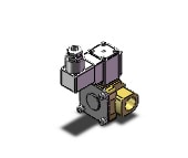 SMC VXD242HHF pilot op 2 port solenoid valve (n.c.), 2 PORT VALVE