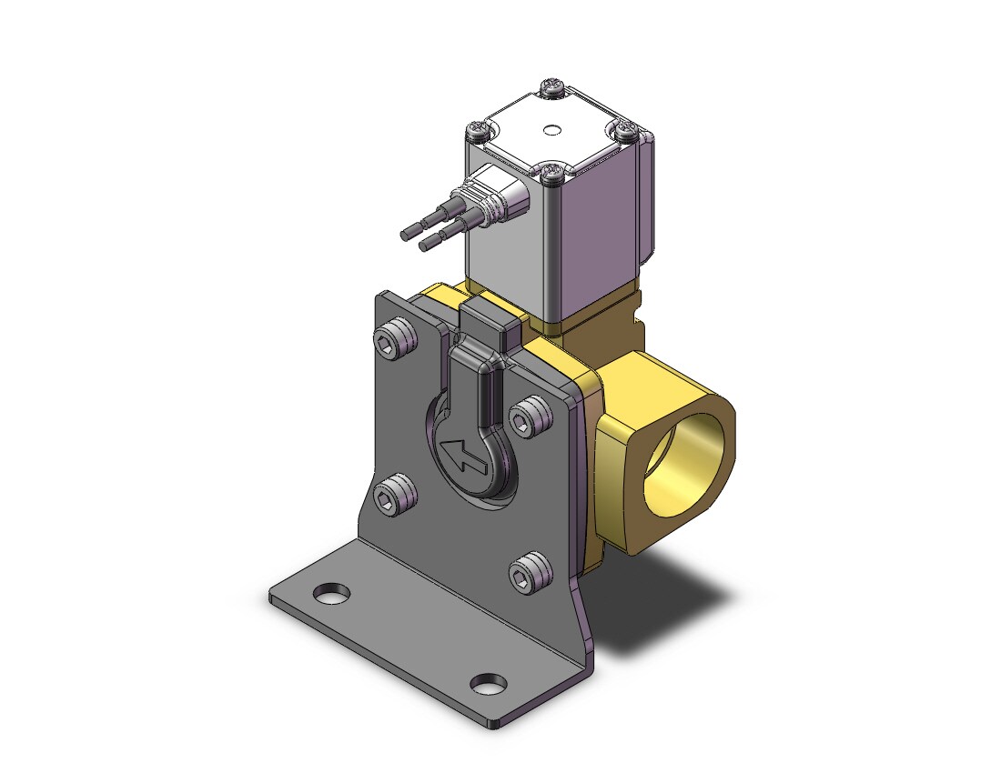 SMC VXD252LAXB Pilot Op 2 Port Solenoid Valve (n.c.), 2 PORT