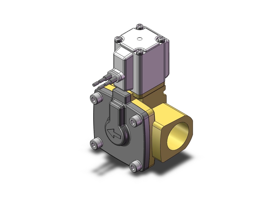 SMC VXD252LCD pilot op 2 port solenoid valve (n.c.), 2 PORT VALVE