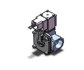 SMC VXD252MTB pilot op 2 port solenoid valve (n.c.), 2 PORT VALVE