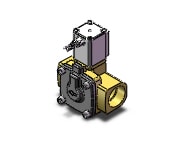 SMC VXD260NA pilot op 2 port solenoid valve (n.c.), 2 PORT VALVE