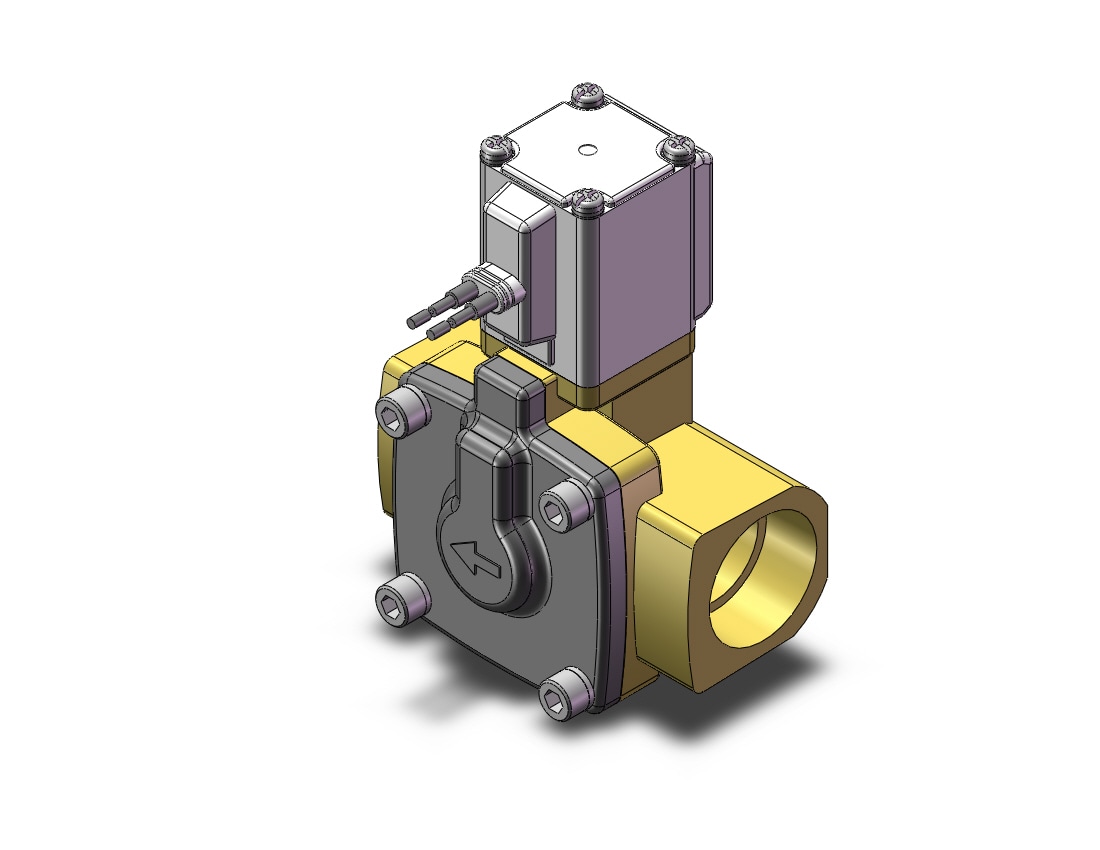 SMC VXD260NF valve, media, VXD/VXZ 2-WAY MEDIA VALVE