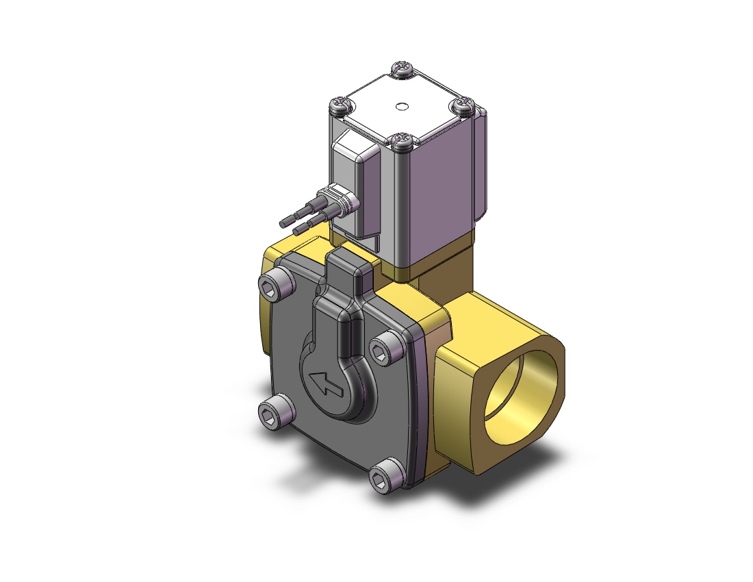 SMC VXD260NZ1AB pilot op 2 port solenoid valve (n.c.), 2 PORT VALVE