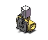 SMC VXD262NC valve, media, VXD/VXZ 2-WAY MEDIA VALVE