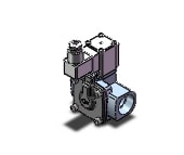 SMC VXD262PZ2G pilot op 2 port solenoid valve (n.c.), 2 PORT VALVE