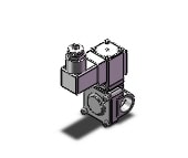 SMC VXD2A0CG pilot op 2 port solenoid valve (n.o.), 2 PORT VALVE