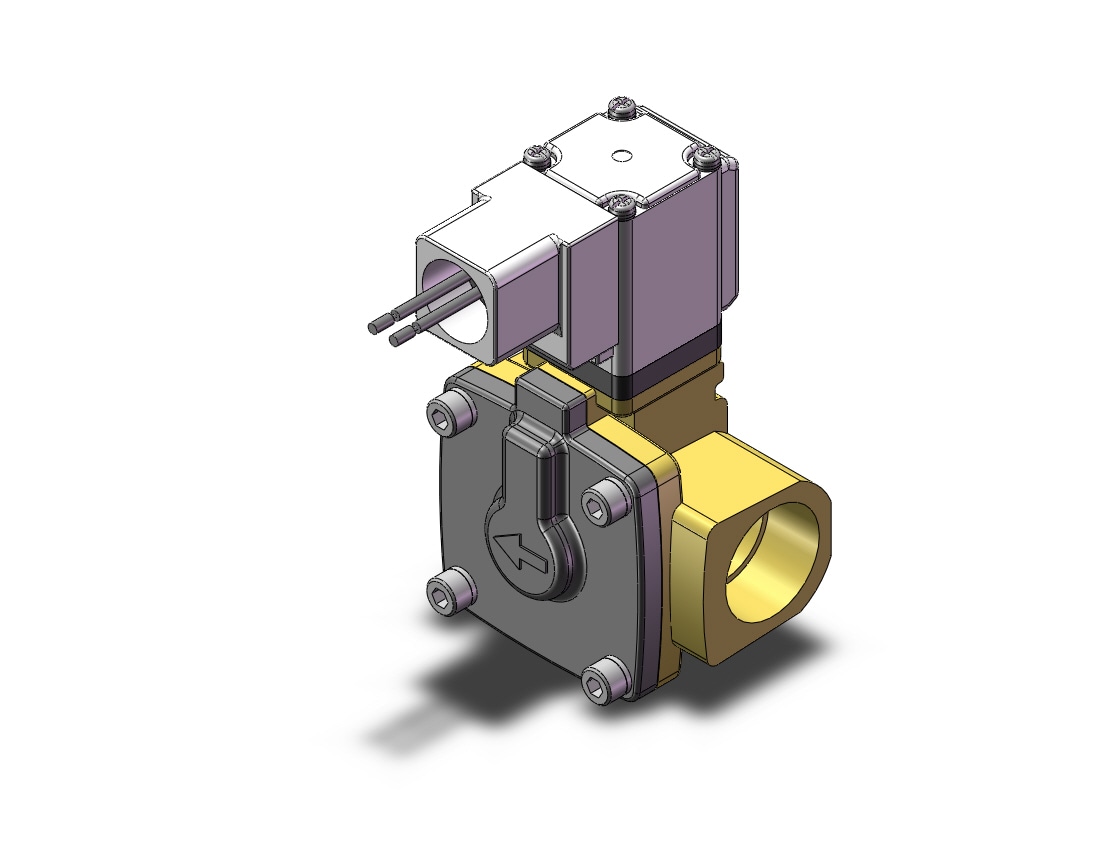 SMC VXD2C2LUB valve, media, VXD/VXZ 2-WAY MEDIA VALVE