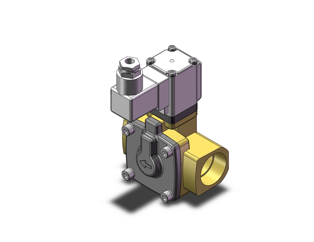 SMC VXD2D2NGB valve, media, VXD/VXZ 2-WAY MEDIA VALVE