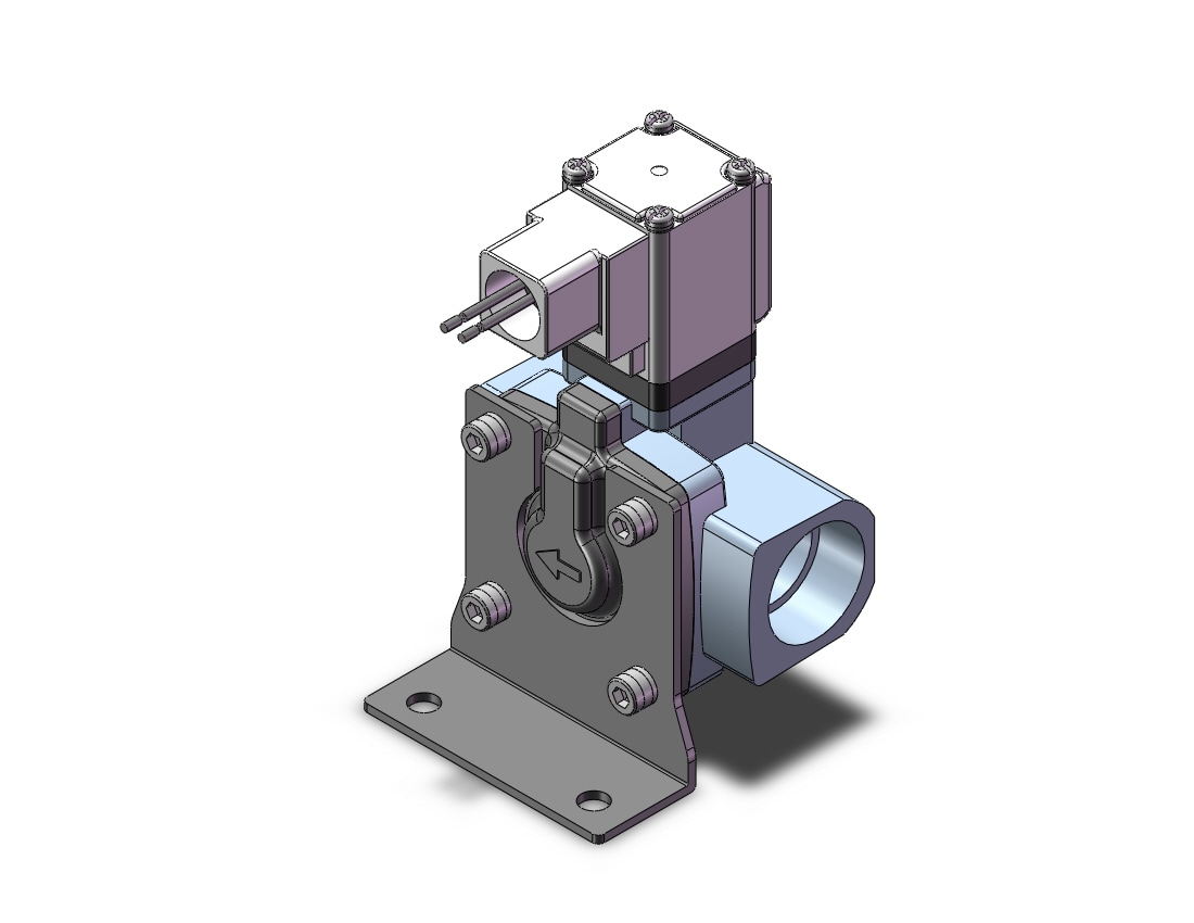 SMC VXD2D2PUXB pilot op 2 port solenoid valve (n.o.), 2 PORT VALVE