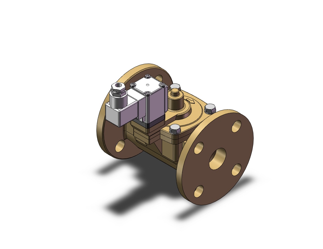 SMC VXD2E2QZ2A pilot op 2 port solenoid valve (n.o.), 2 PORT VALVE