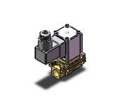 SMC VXZ232AGG pilot op 2 port solenoid valve, (n.c.), 2 PORT VALVE