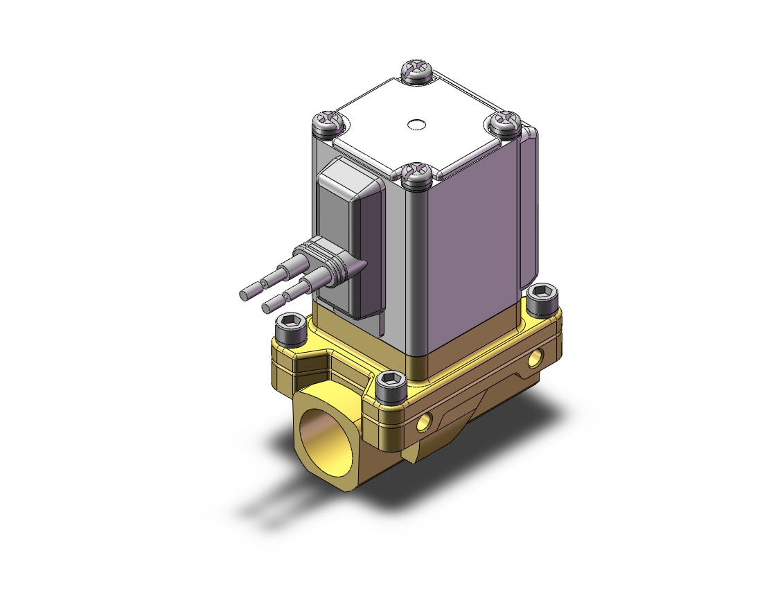 SMC VXZ232BC pilot op 2 port solenoid valve, (n.c.), 2 PORT VALVE