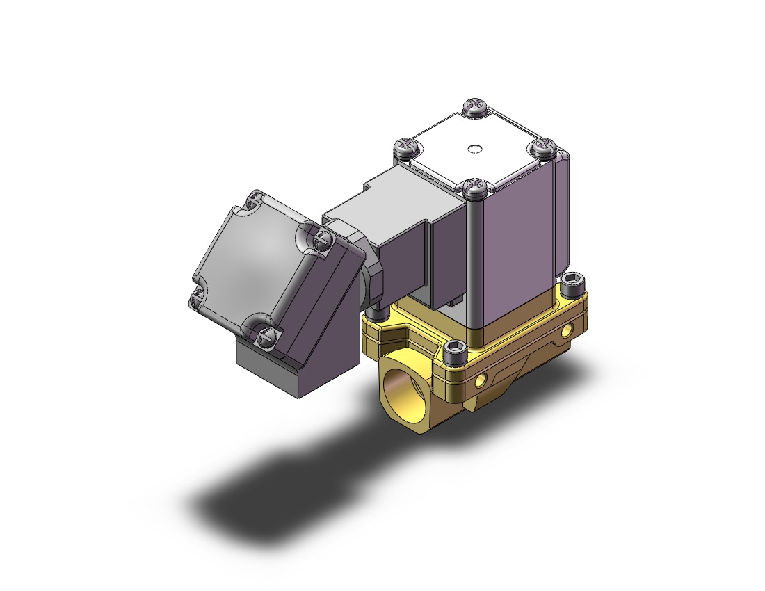 SMC VXZ232BPB pilot op 2 port solenoid valve, (n.c.), 2 PORT VALVE