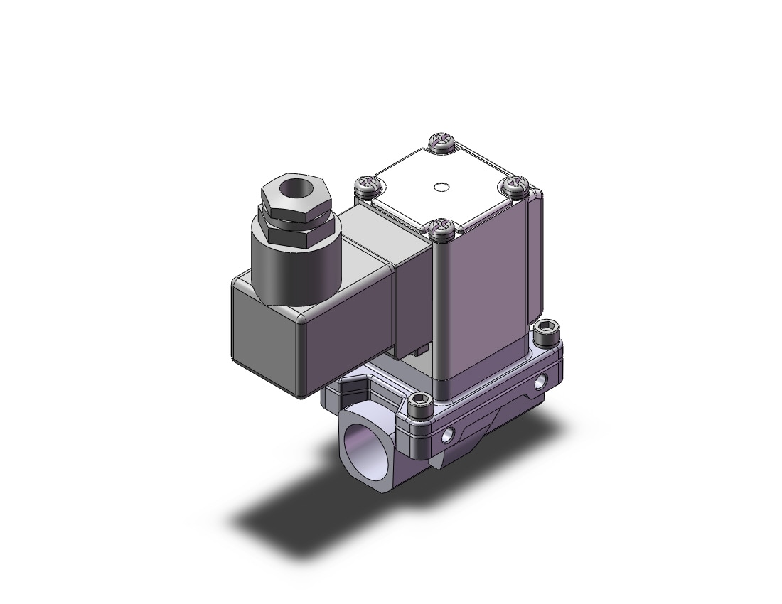 SMC VXZ232DZ2A pilot op 2 port solenoid valve, (n.c.), 2 PORT VALVE