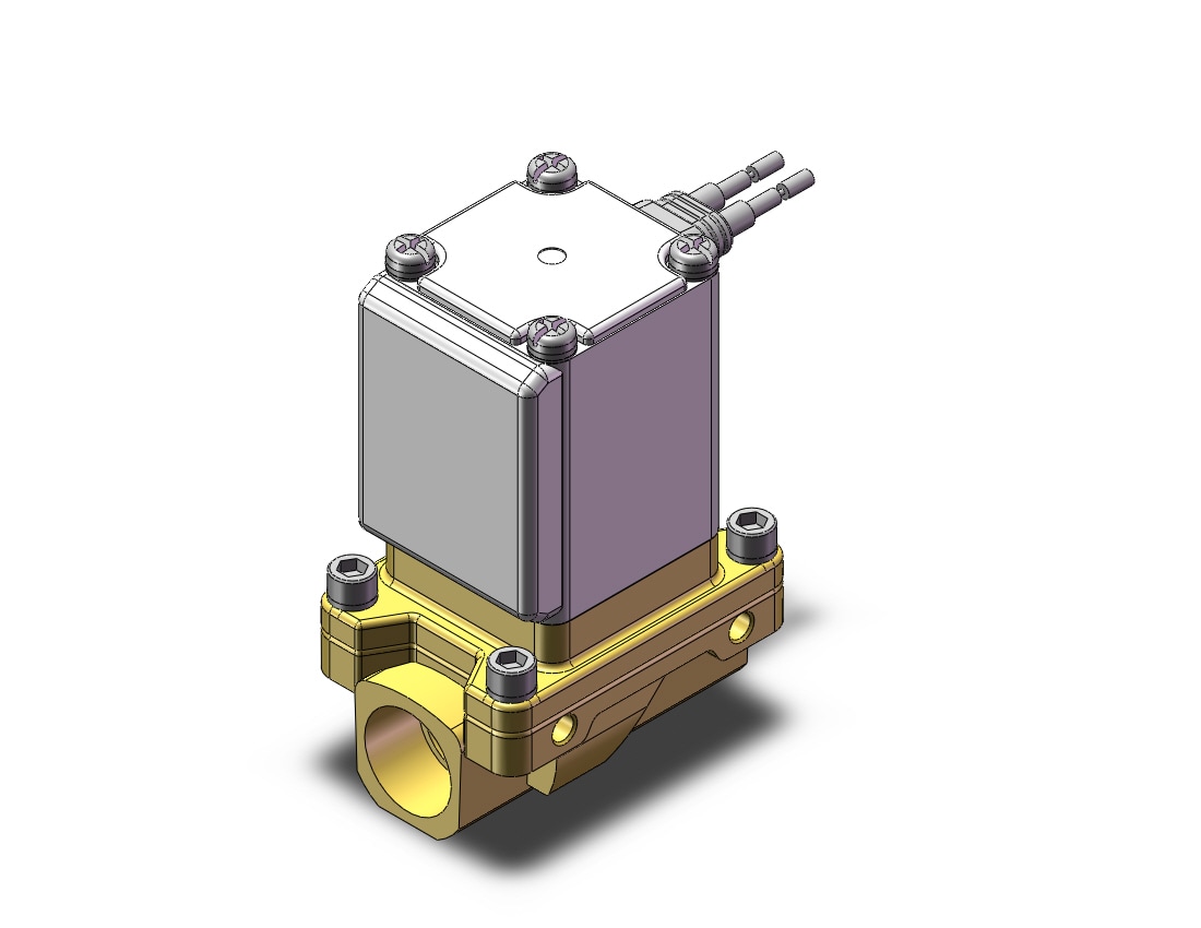 SMC VXZ233BABXCB pilot op 2 port solenoid valve, (n.c.), 2 PORT VALVE