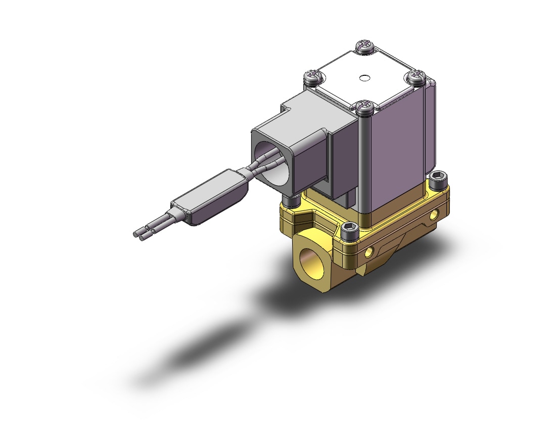 SMC VXZ235AT pilot op 2 port solenoid valve, (n.c.), 2 PORT VALVE