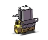 SMC VXZ240FFBXB pilot op 2 port solenoid valve, (n.c.), 2 PORT VALVE